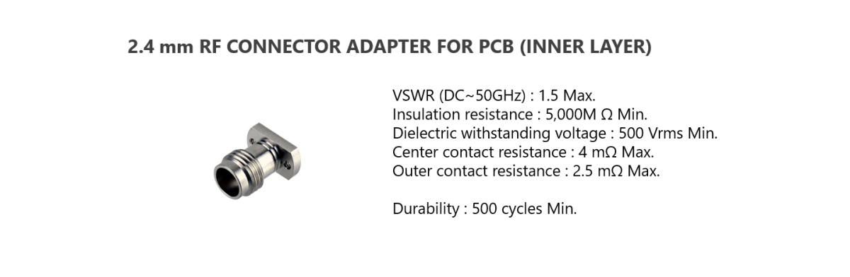 2.4 mm adaptor